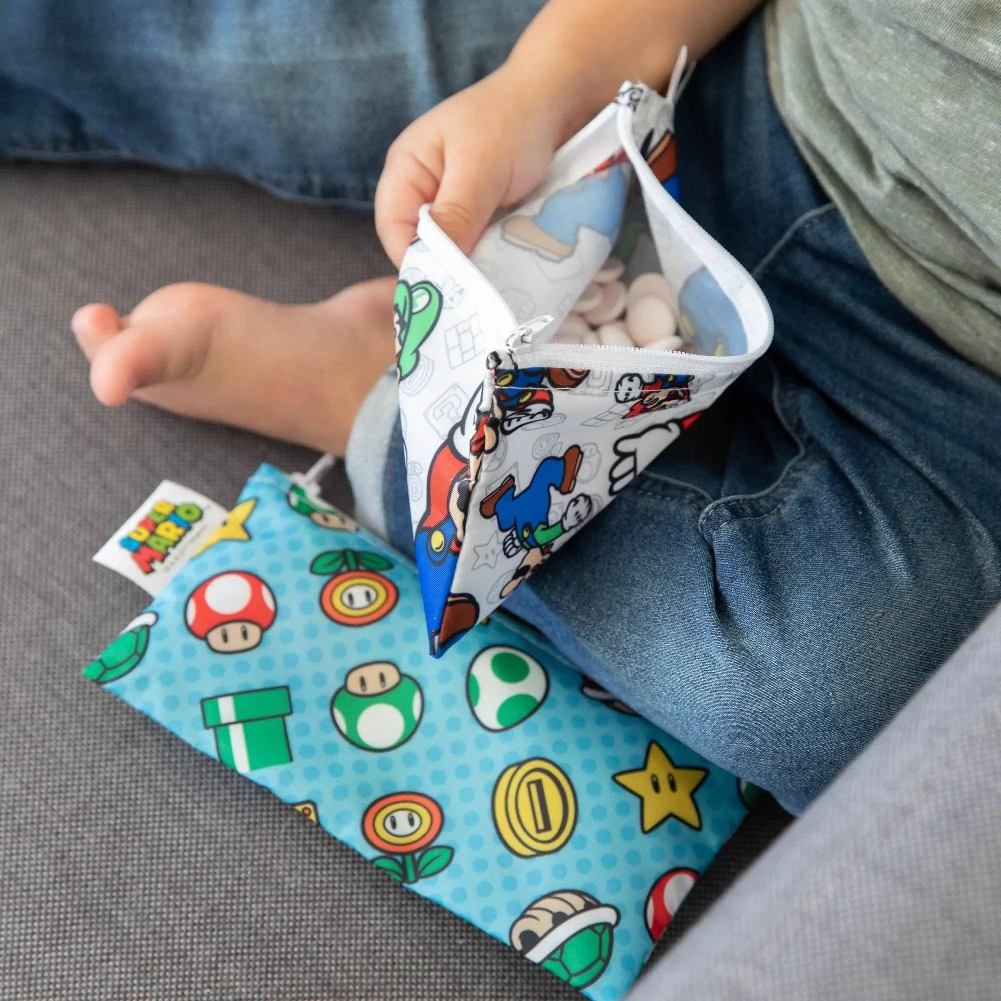 Reusable Snack Bag, Small 2-Pack: Super Mario™ 5