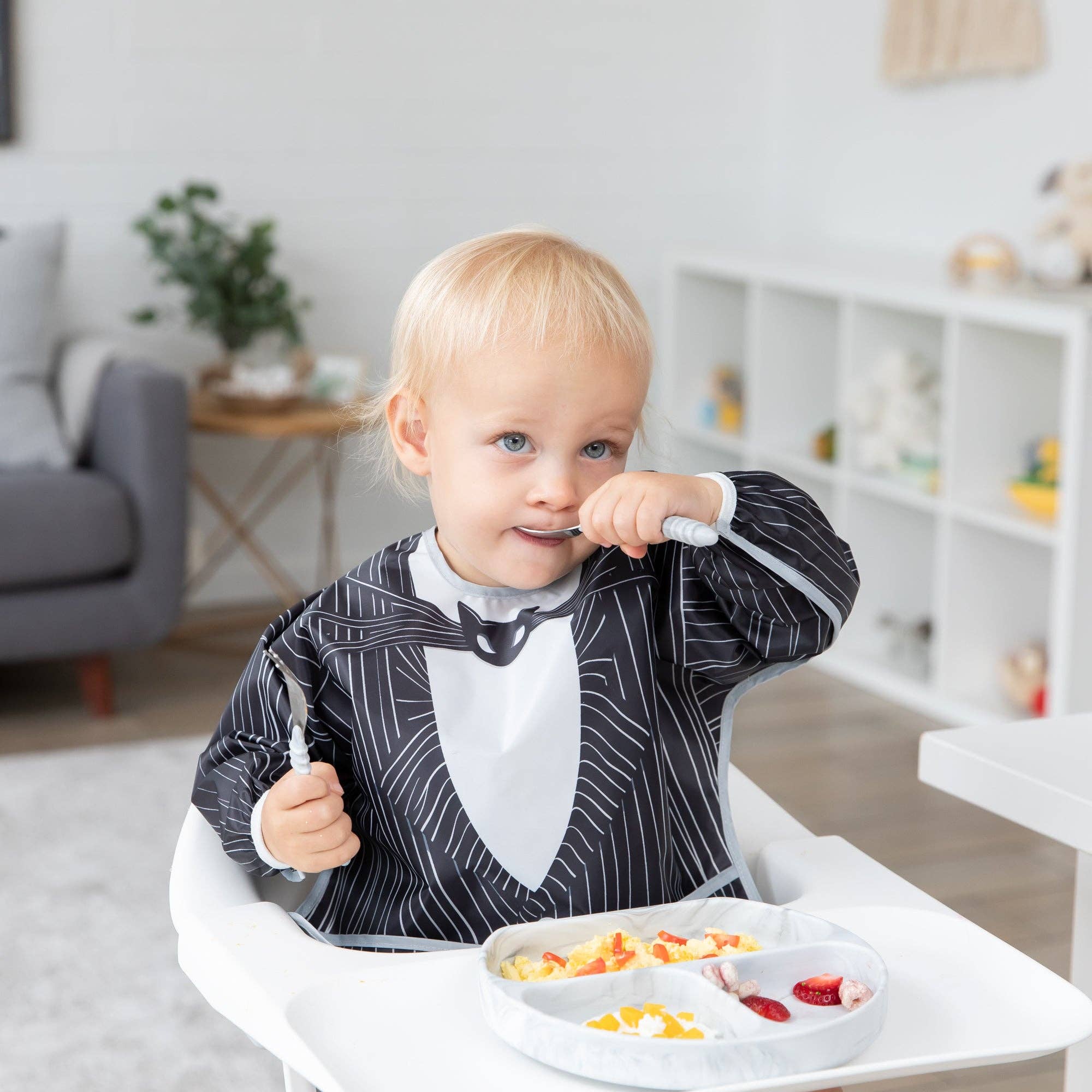 Sleeved Bib: Jack Skellington 3