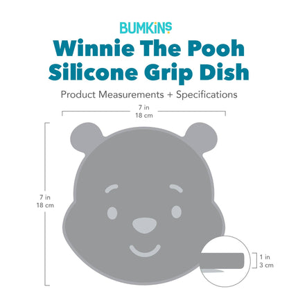 Silicone Grip Dish: Winnie The Pooh