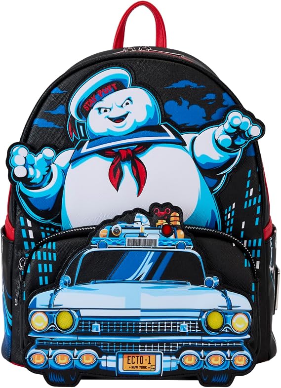 Ghostbusters Stay Puft Chasing Ecto-1 Light-Up Mini-Backpack 1