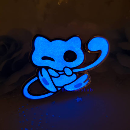 Shiny Mew Enamel Pin (Glows in the Dark)