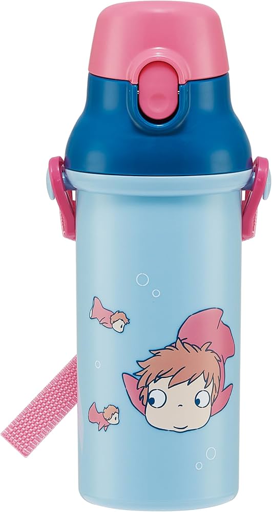 Ponyo Flip Top Water Bottle