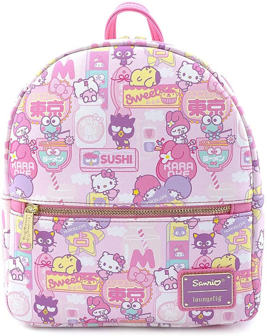 Sanrio Hello Kitty Kawaii Convertible Double Strap Shoulder Bag Handbag