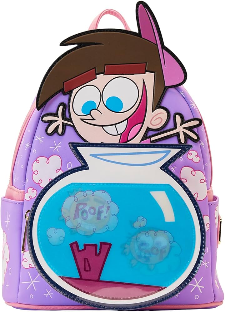 Fairly Odd Parents Lenticular Timmy Turner with Fishbowl Cosmo and Wanda Mini-Backpack