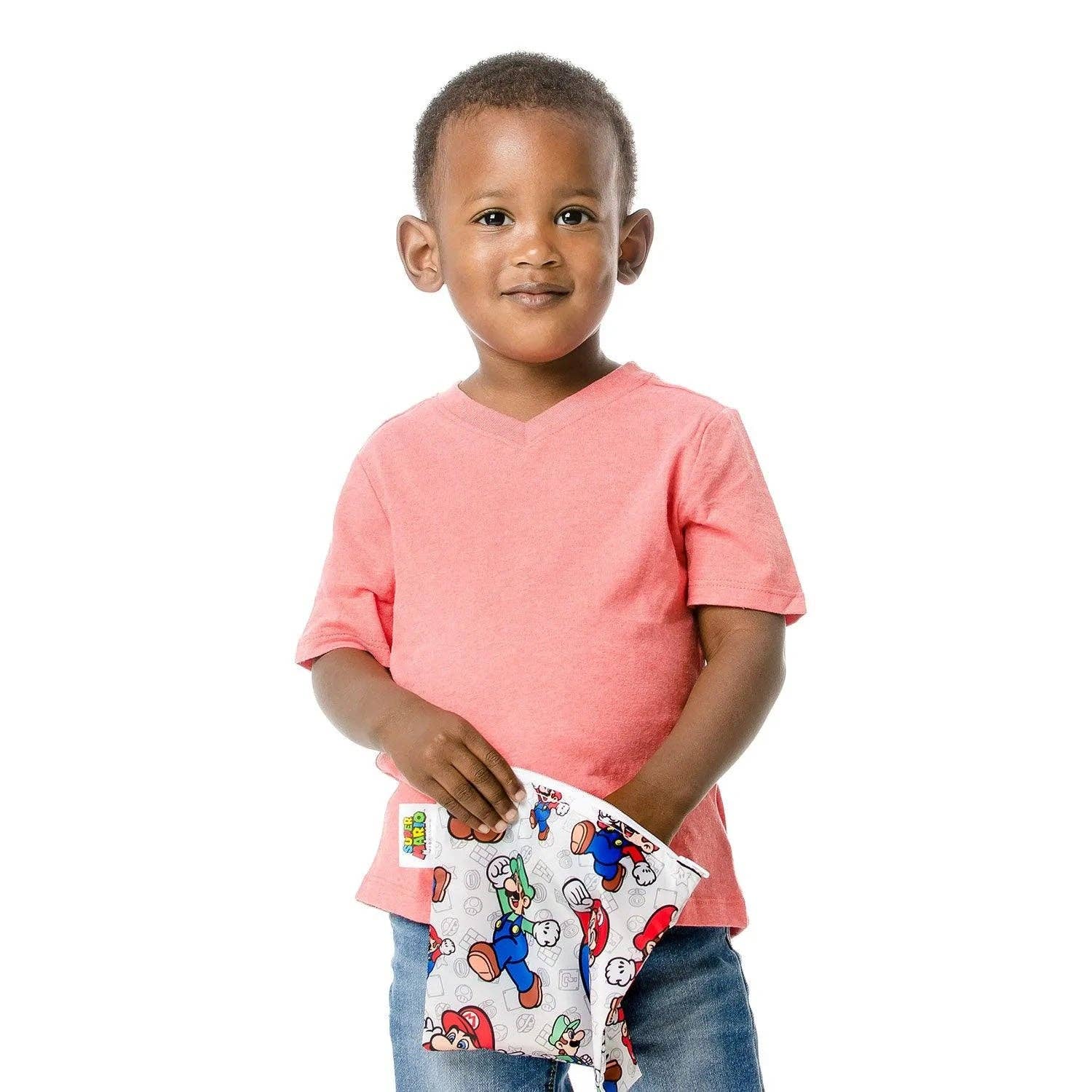 Reusable Snack Bag, Large: Super Mario™ & Luigi 9