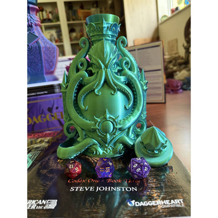 Cthulhu Potion Bottle (Storage & Dice Tower)