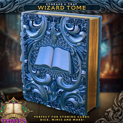 Wizard Storage Tome for TTRPG, MTG, Pokemon, D&D Gaming!
