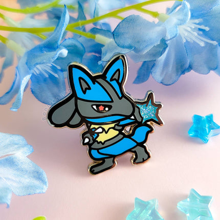 Lucario Enamel Pin