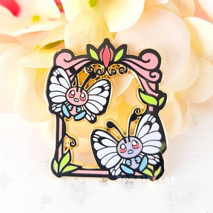 Ash's Butterfree & Shiny Butterfree Enamel Pin