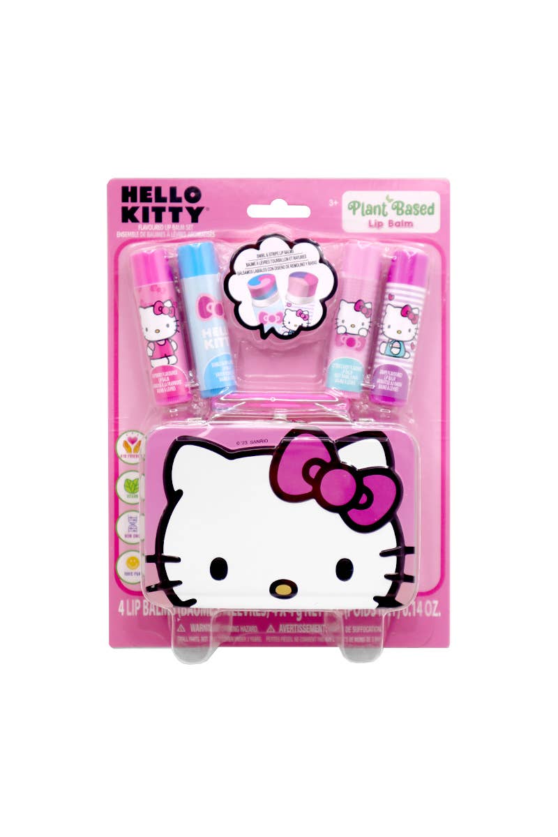 Hello Kitty Lip Balms in Tin Case