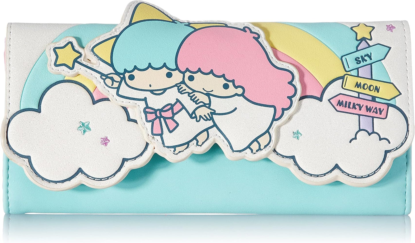 Little Twin Stars Rainbow Cloud Tri-Fold Wallet