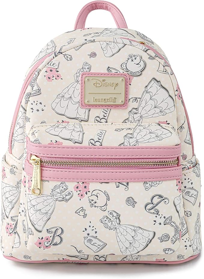 Beauty and the Beast Belle All Over Print Mini Backpack & Wallet