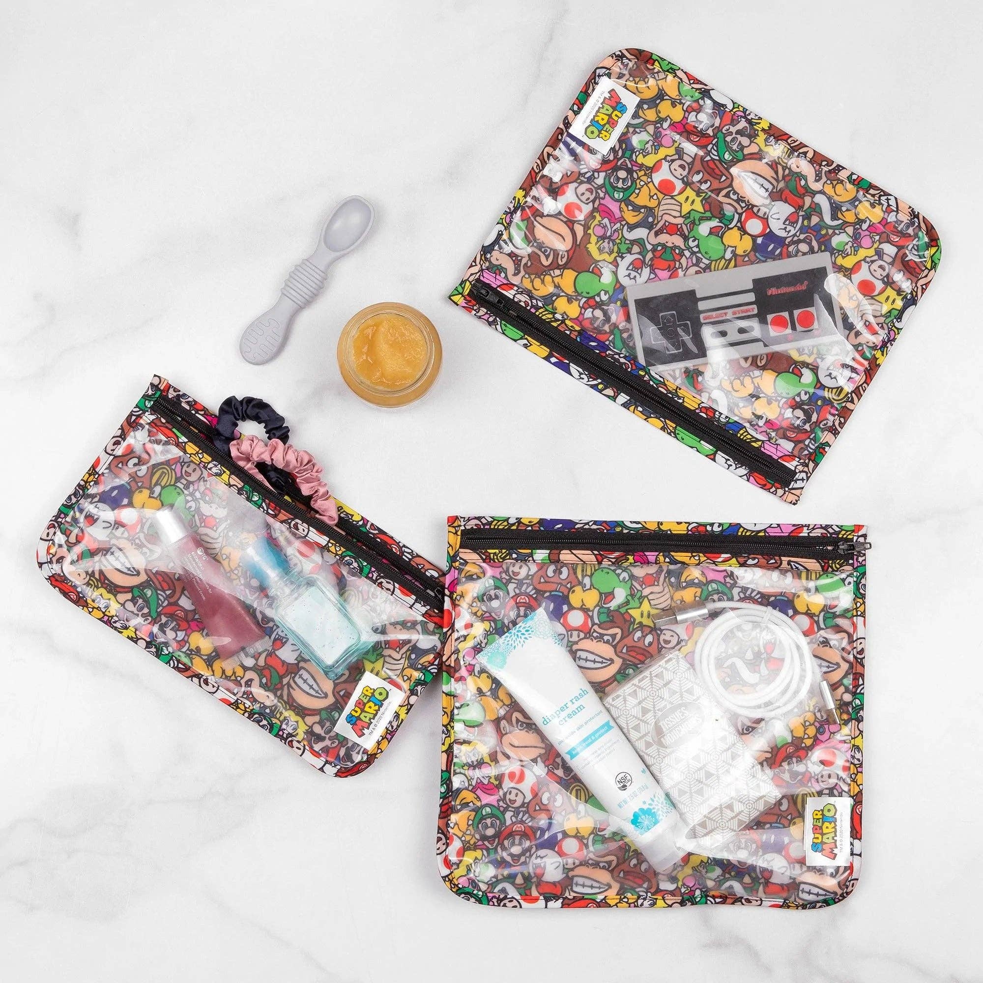 Clear Travel Bag 3-Pack: Super Mario™ Mashup 11