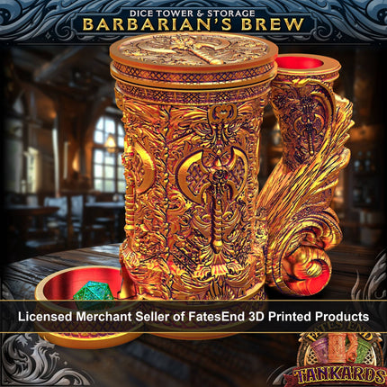 Barbarian 12oz Dice Tower Tankard | TTRPG, D&D, Daggerheart