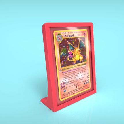 1-Card Trading Card Display Stand – Toploader Frame