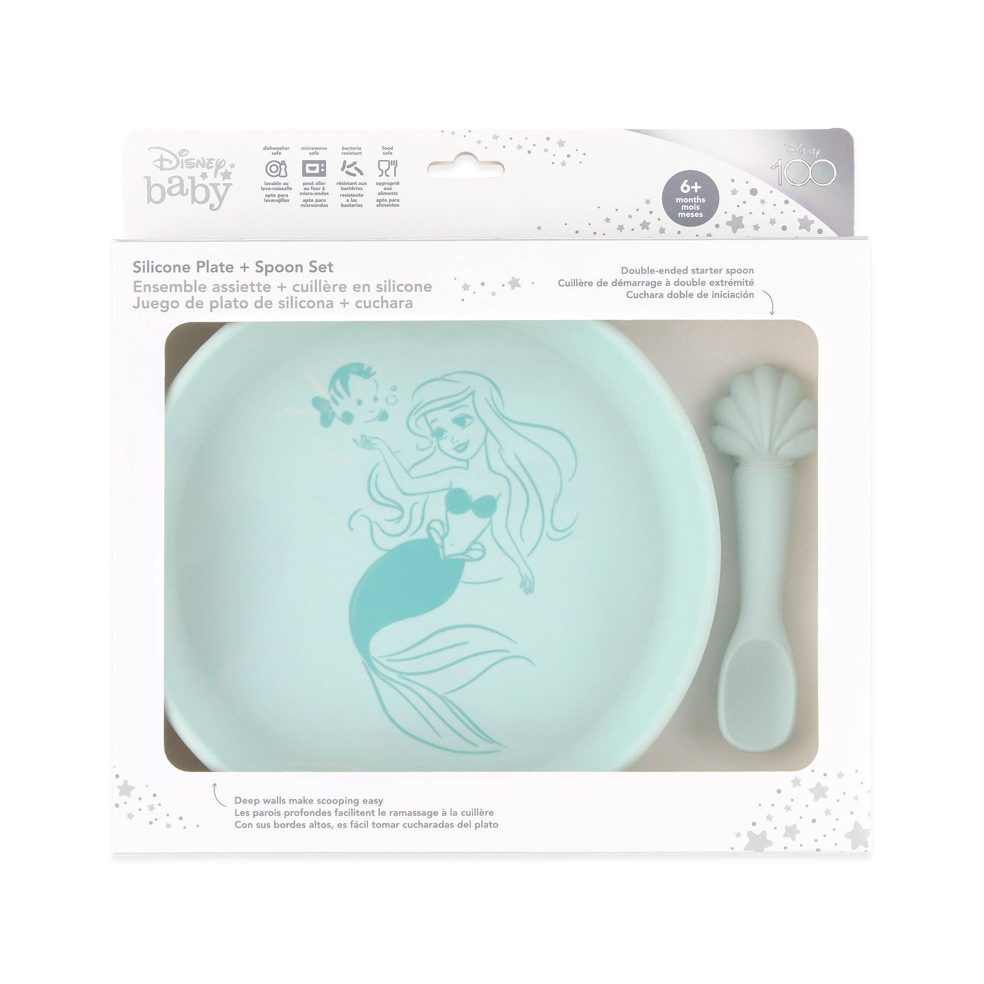 Silicone Plate + Spoon Set: Disney Princess Ariel 8