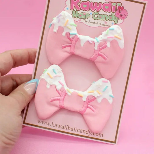 Super Cute Kawaii Frosted Decoden Hair Clips