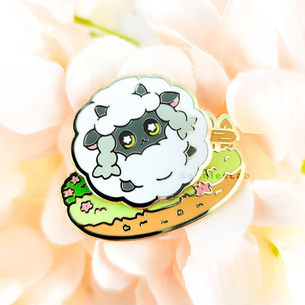 Spinning Wooloo Enamel Pin