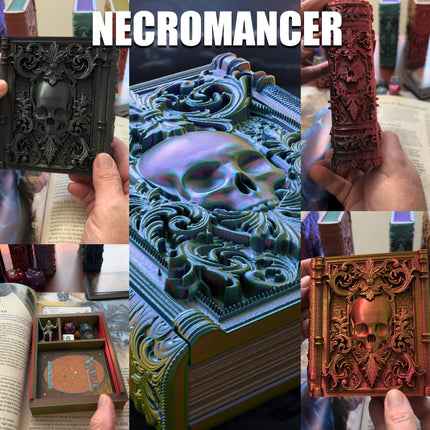 Necromancer Storage Tome for TTRPG, MTG, Pokemon, D&D Gaming