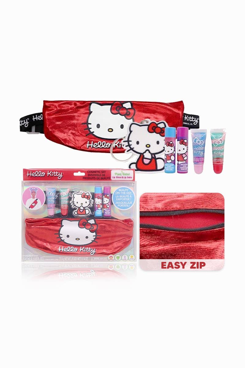 Hello Kitty Lip Gloss Set with Fanny Pack