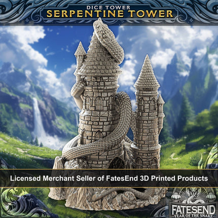 Serpentine Dice Tower | TTRPG, D&D, Pathfinder, CoC