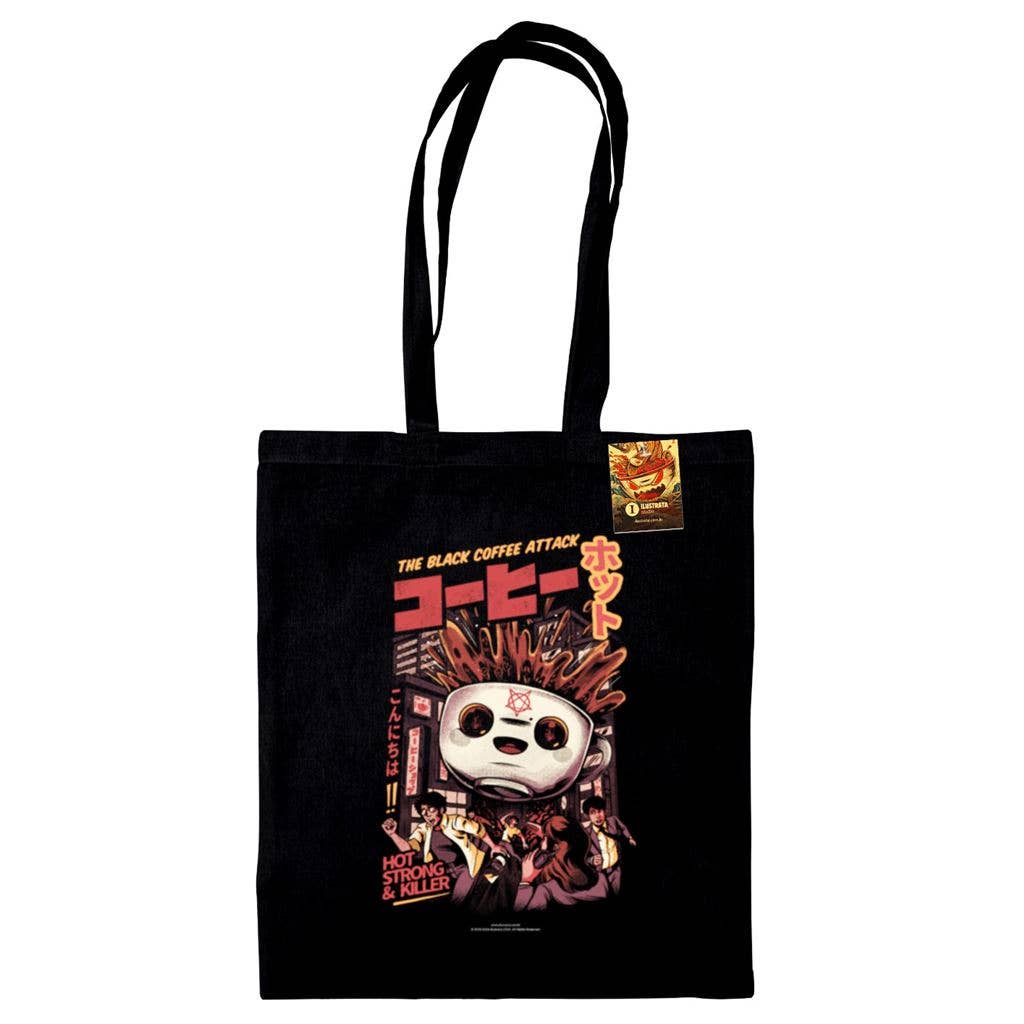 Ilistrata (Black Coffee Attack) Tote Bag