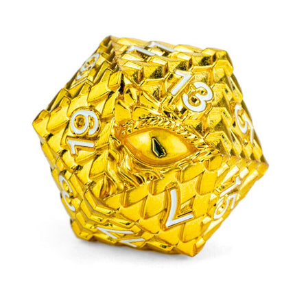 D&D Officially Licensed Dragon Scale Metal Dice Set: Gold