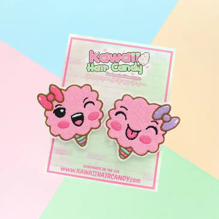 Kawaii Chibi Cotton Candy Hair Clips