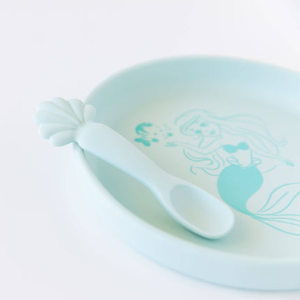 Silicone Plate + Spoon Set: Disney Princess Ariel