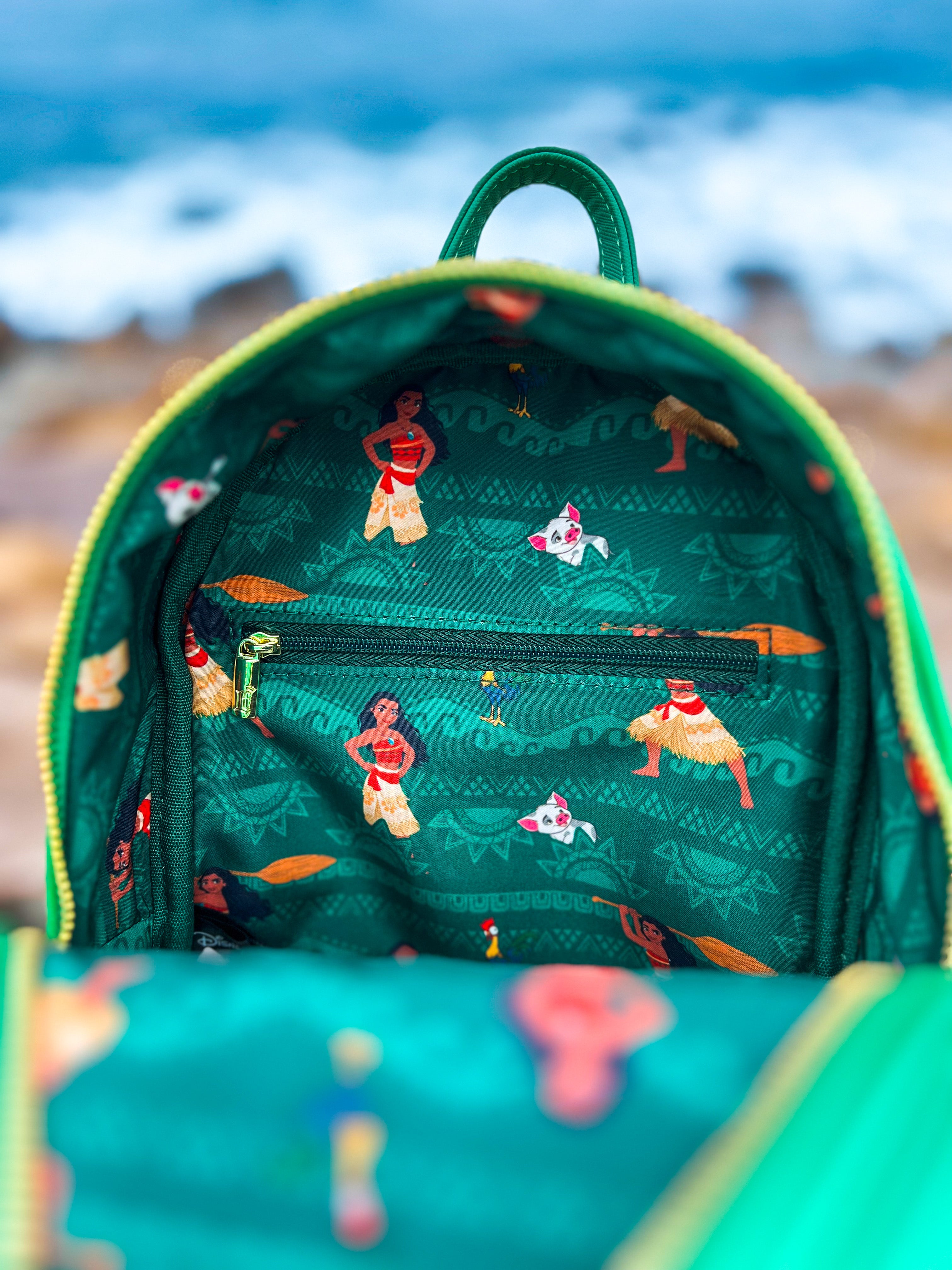 Moana Heart of Te Fiti Sequins Loungefly Mini Backpack 3