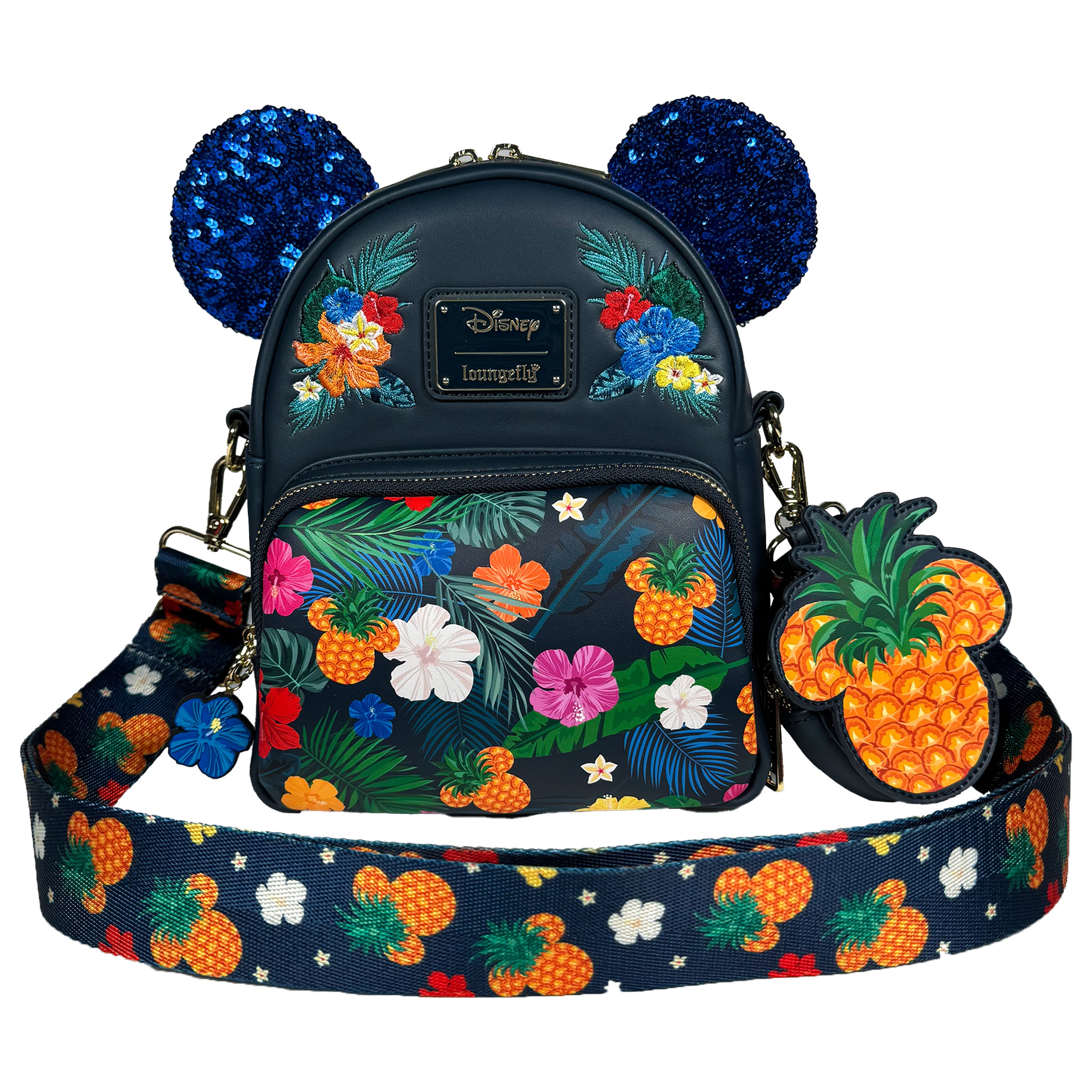 【Loungefly】ピグレット バックパック＆ウォレットセット Loungefly Disney Princess Sidekicks Floral Mini Backpack