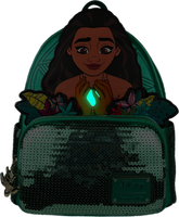 Moana Heart of Te Fiti Sequins Loungefly Mini Backpack EXCLUSIVE