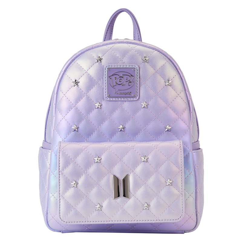 Funko Pop! By Loungefly BTS Logo Iridescent Purple Mini Backpack