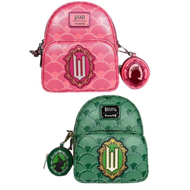 Wicked - Elphaba and Glinda - Convertible Mini Backpack Bundle