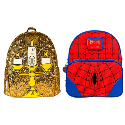 Sequins Lumiere Mini Backpack & Spider-Man Convertible Mini Backpack Exclusive Bundle