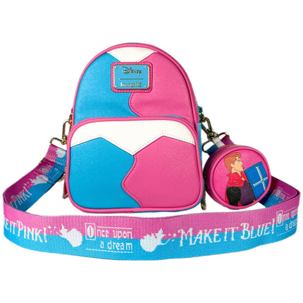 Make it Pink Make it Blue Sleeping Beauty Convertible Exclusive Loungefly Mini Backpack