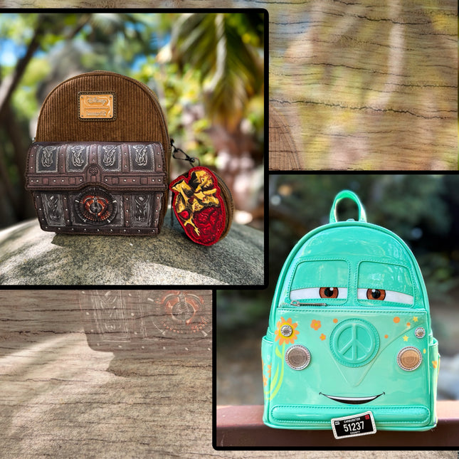 Pirates Davy Jones Convertible Mini Backpack & Cars Fillmore Mini Backpack Exclusive Bundle