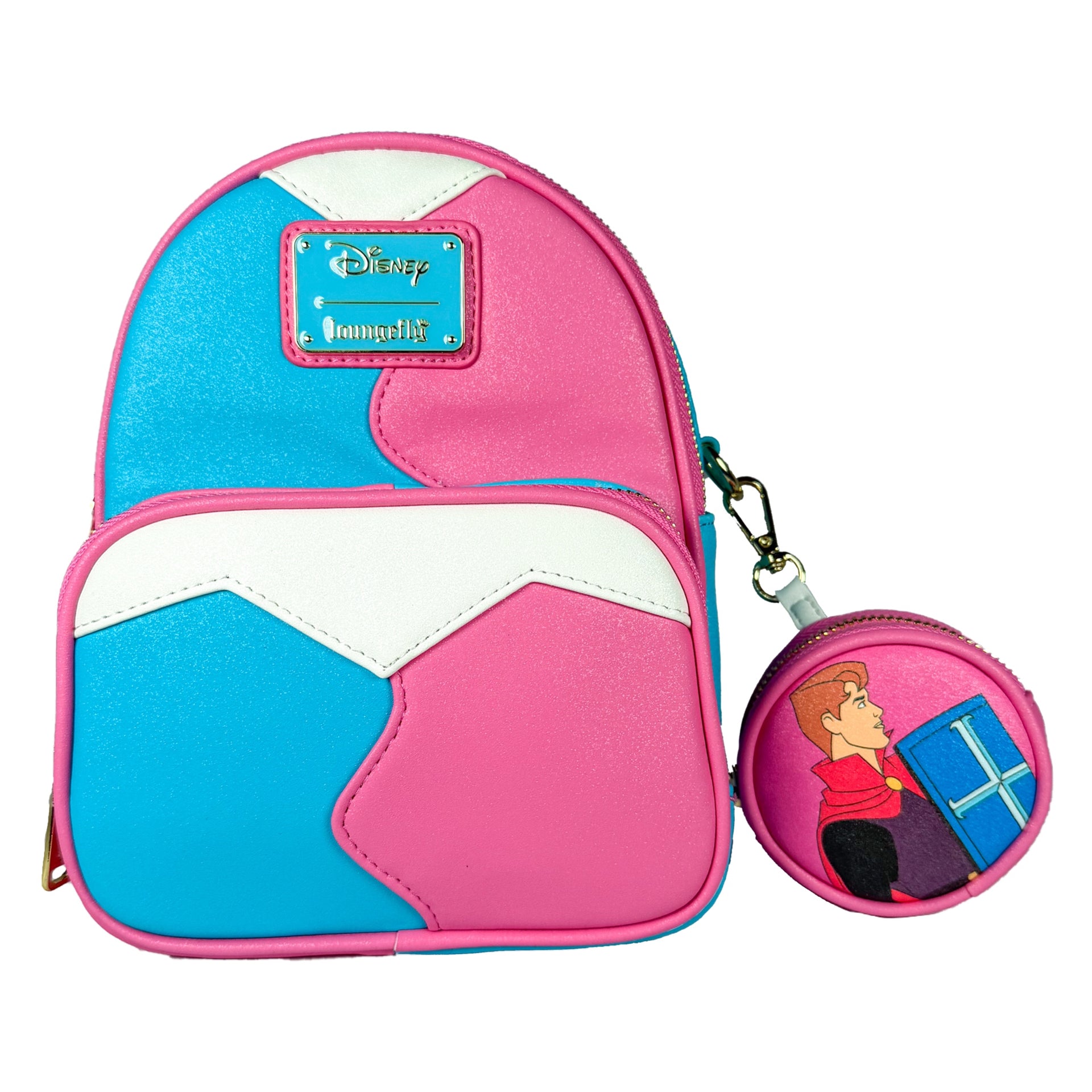 Make it Pink Make it Blue Sleeping Beauty Convertible Exclusive Loungefly Mini Backpack