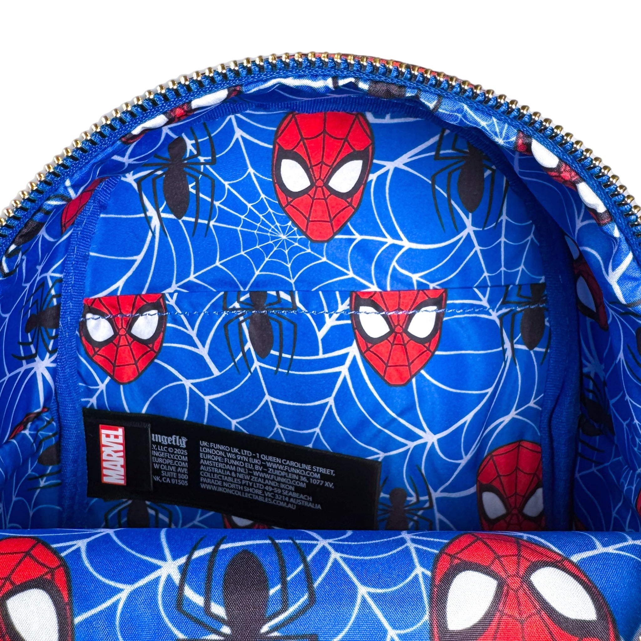 Spider-Man Convertible Corduroy Exclusive Loungefly Mini Backpack 6