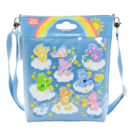 Care Bears Padded Nylon Sticker Sheet Crossbody Bag
