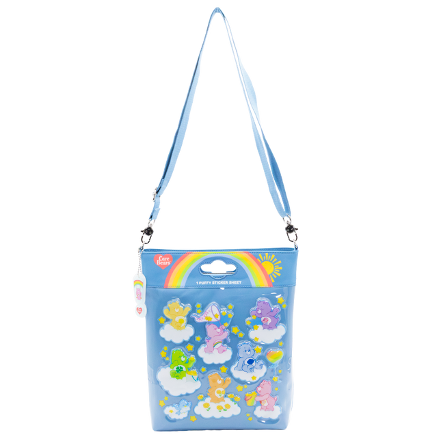 Care Bears Padded Nylon Sticker Sheet Crossbody Bag