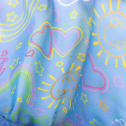 Care Bears Care-O-Meter Mini Padded Nylon Crossbody Bag