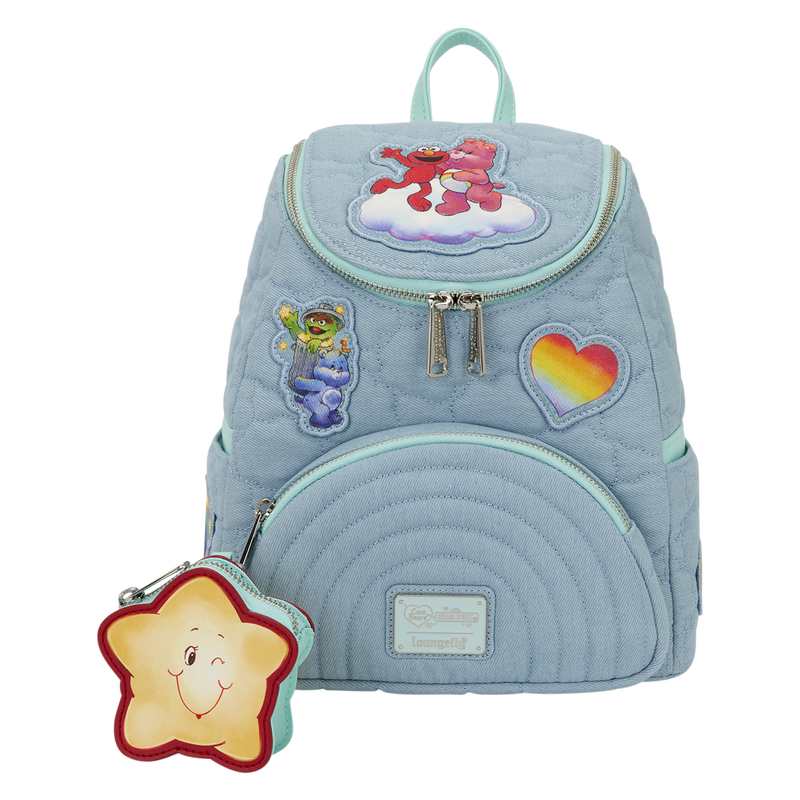 Care Bears x Sesame Street Denim Mini Backpack with Coin Bag