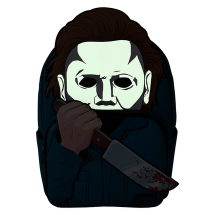 Halloween Michael Myers Cosplay Glow Full-Size Backpack