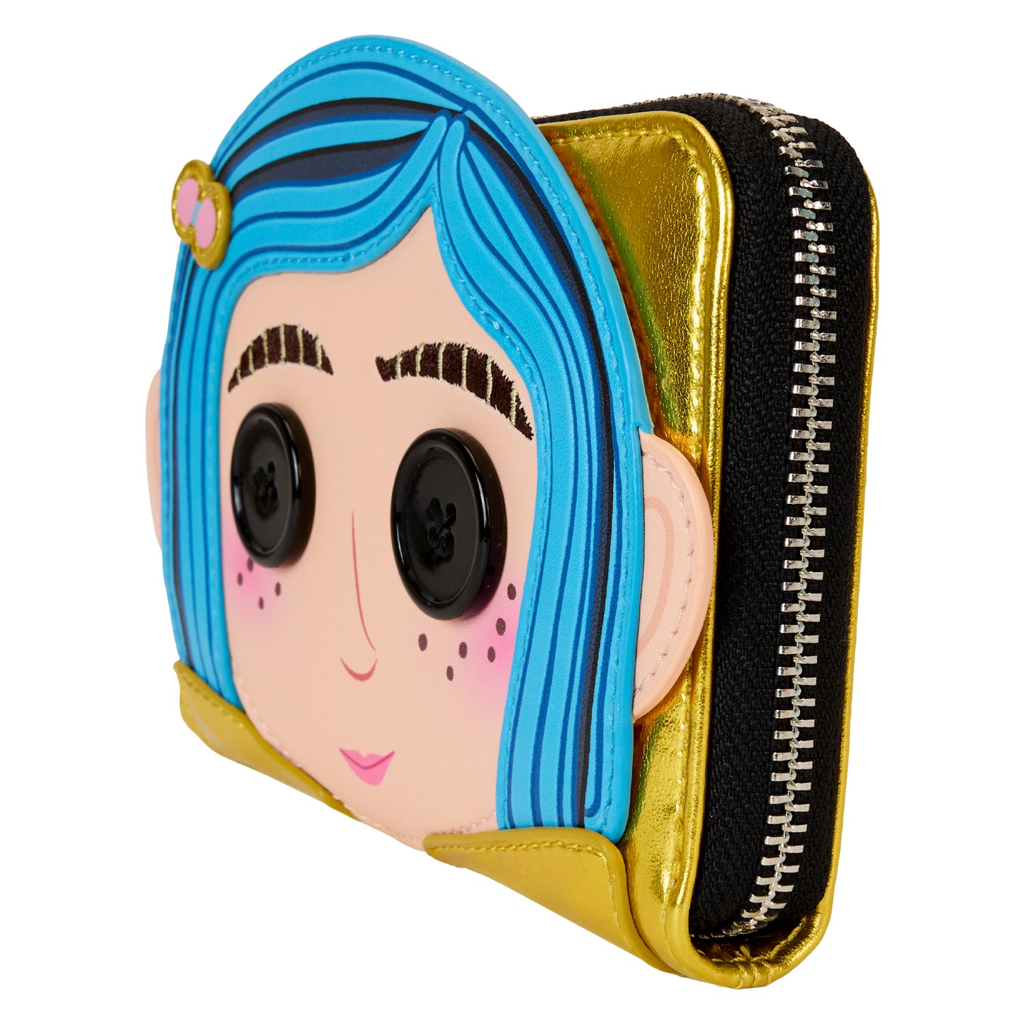 LF LAIKA CORALINE DOLL COSPLAY ZIP AROUND WALLET