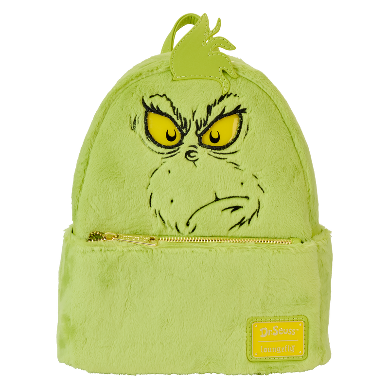 Dr. Seuss' How The Grinch Stole Christmas! Plush Cosplay Light Up Mini Backpack