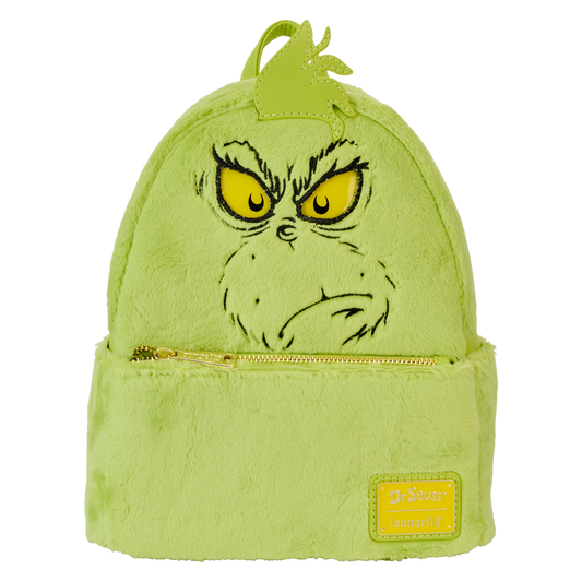 Dr. Seuss' How The Grinch Stole Christmas! Plush Cosplay Light Up Mini Backpack