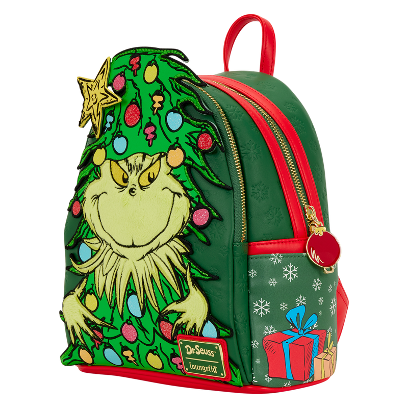 Dr. Seuss How the Grinch Stole Christmas! Tree Light Up Plush Mini Backpack 3