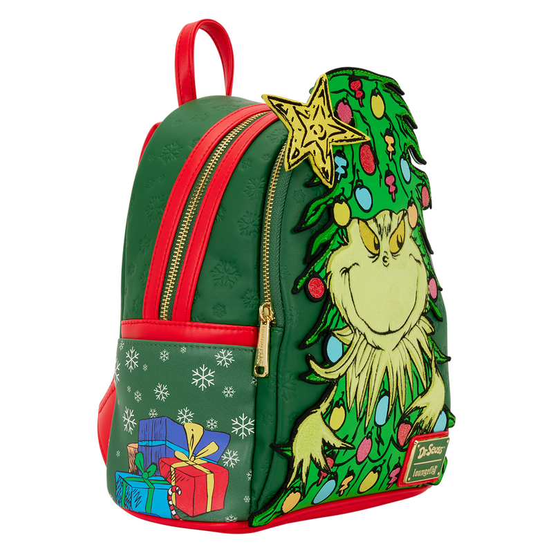 Dr. Seuss How the Grinch Stole Christmas! Tree Light Up Plush Mini Backpack 5