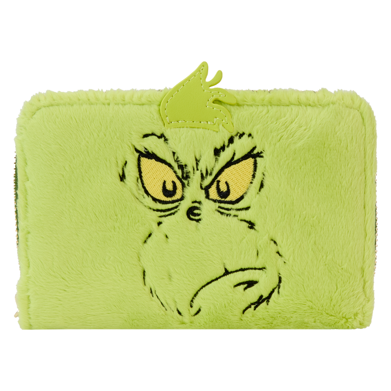 Dr. Seuss' How The Grinch Stole Christmas! Plush Cosplay Glow Zip Around Wallet